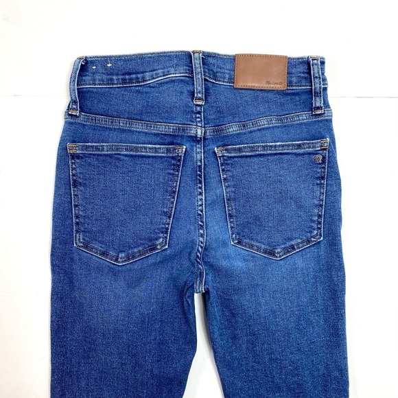 MADEWELL Petite 10" High-Rise Skinny Jeans Mackey Wash Button-Front Style#AG149 - Picture 6 of 10